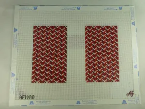 * Anne Fisher Needlepoint AF18RB Pattern Clutch Back