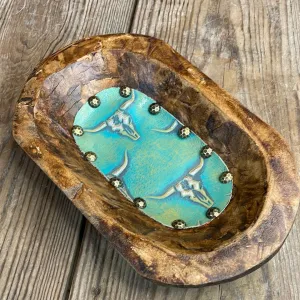 079 Small Décor Bowl -  w/ Margarita Skulls