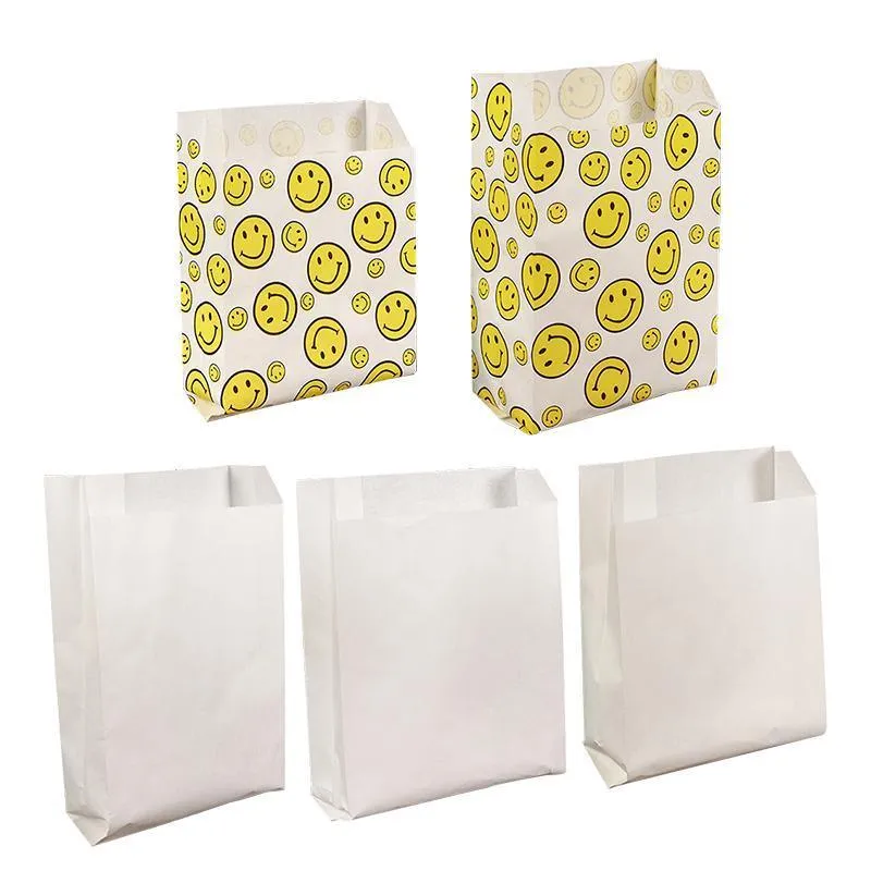 1000PCS Oil-proof Takeaway Paper Bags for Premium Takeout Supply