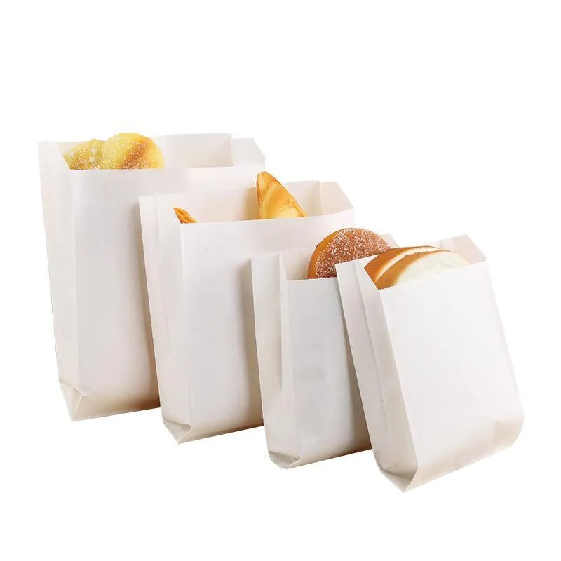1000PCS Oil-proof Takeaway Paper Bags for Premium Takeout Supply