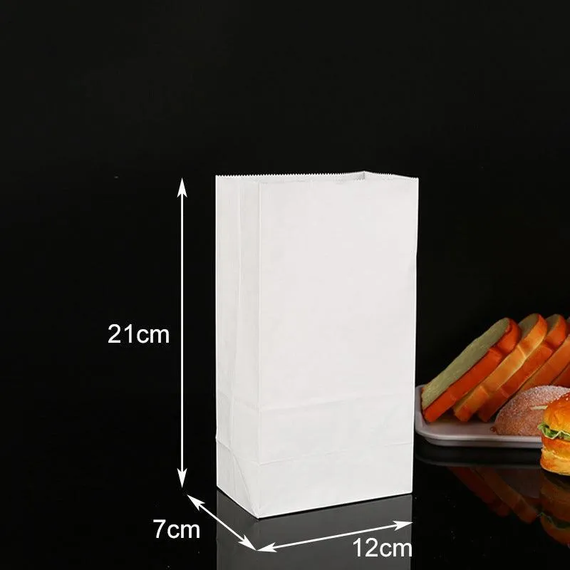 100Pcs Disposable Greaseproof Takeout Bags for Bread, Snack & Doughnut