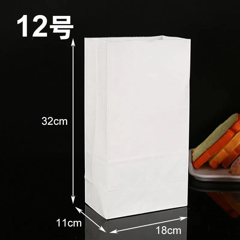 100Pcs Disposable Greaseproof Takeout Bags for Bread, Snack & Doughnut