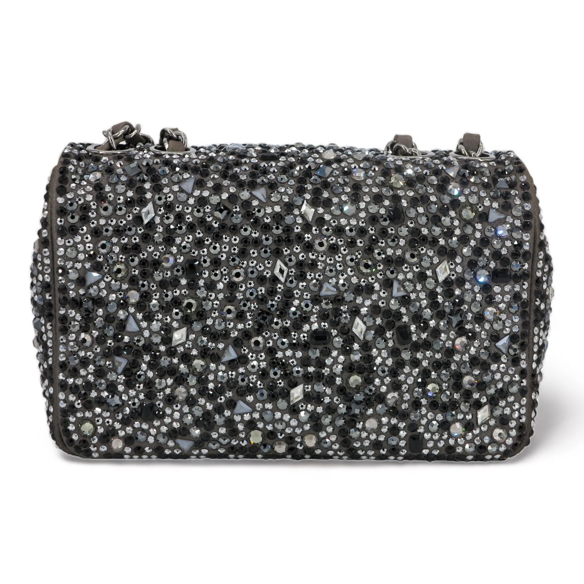 21A Swarovski Crystal Strass Mini Flap Bag in Black