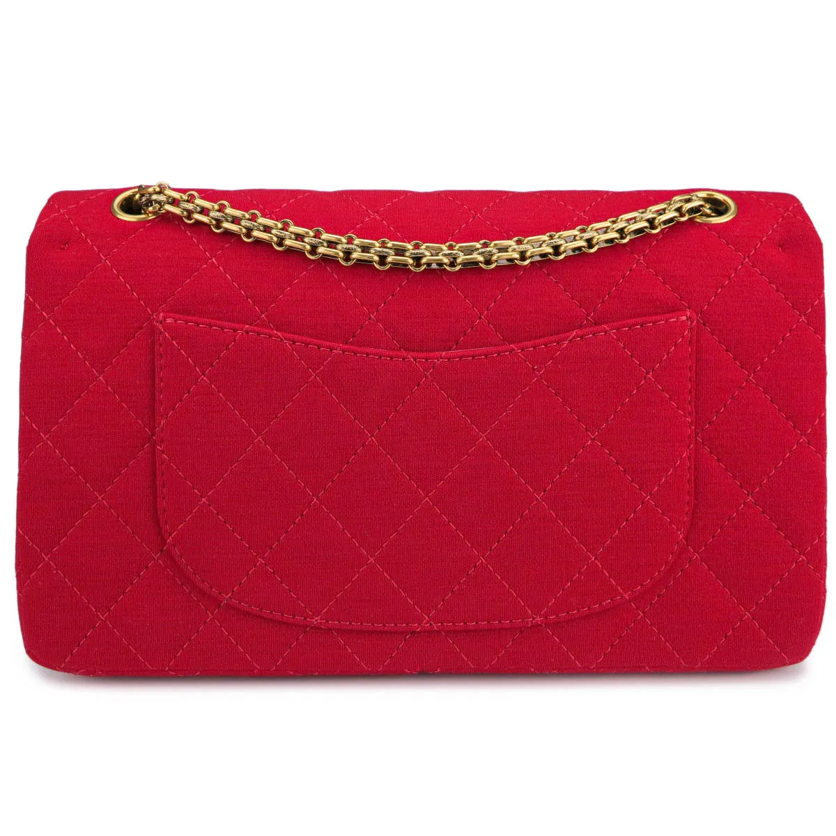 2.55 Reissue Flap Bag Size 226 in Red Jersey