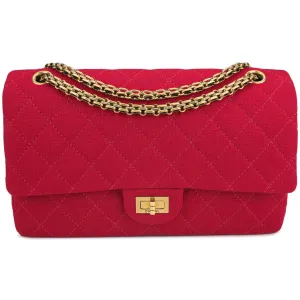 2.55 Reissue Flap Bag Size 226 in Red Jersey