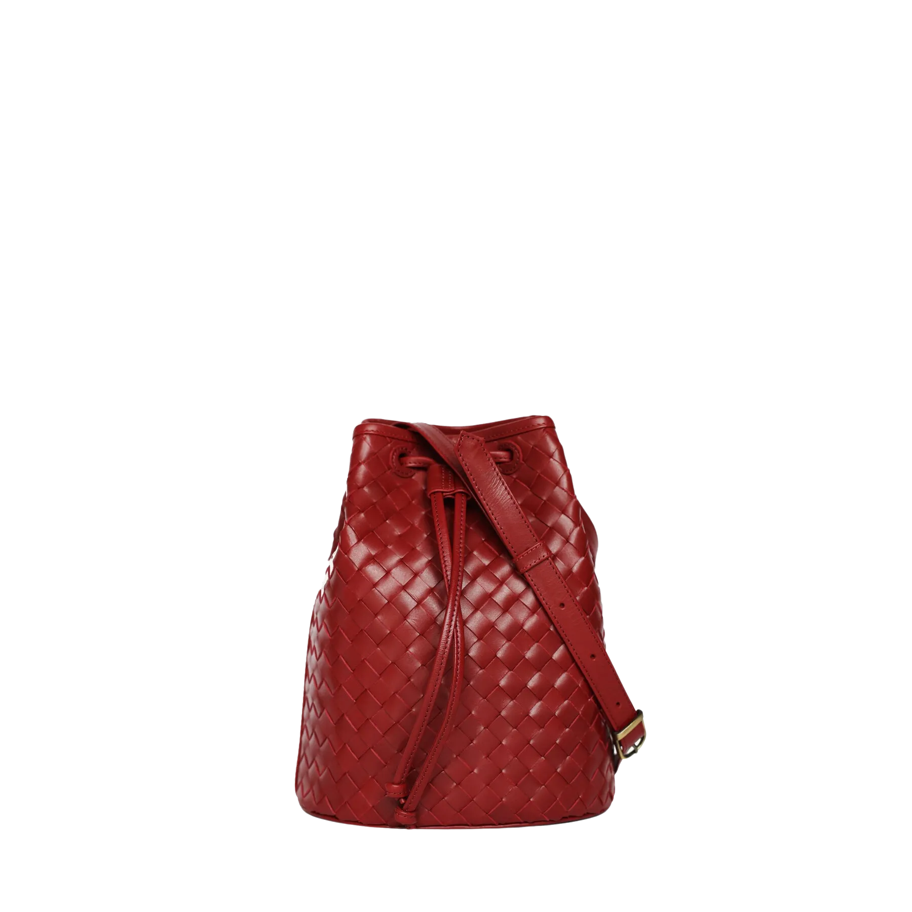 Adele Bucket Handbag in Rouge