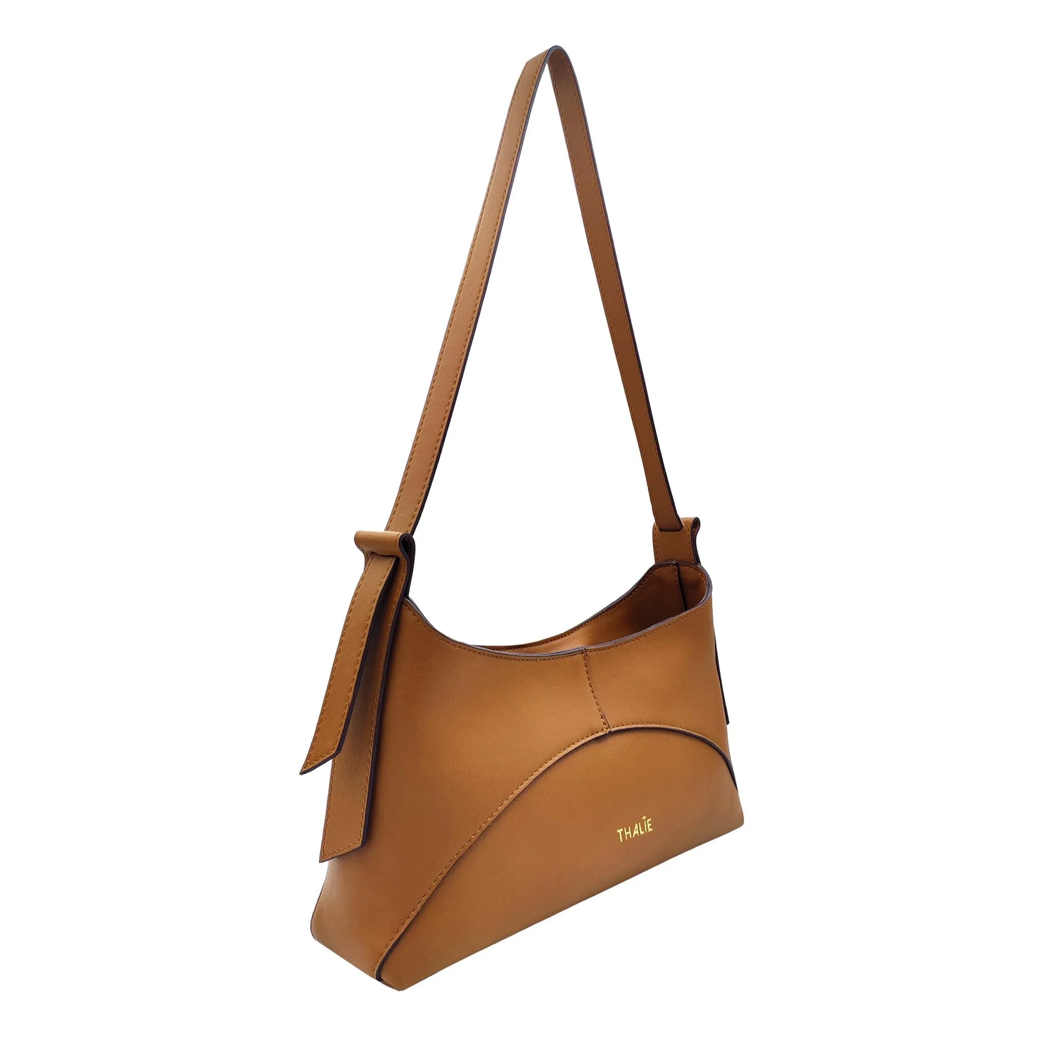 Ambre Desserto® Cactus Leather Vegan Baguette Bag | Tan
