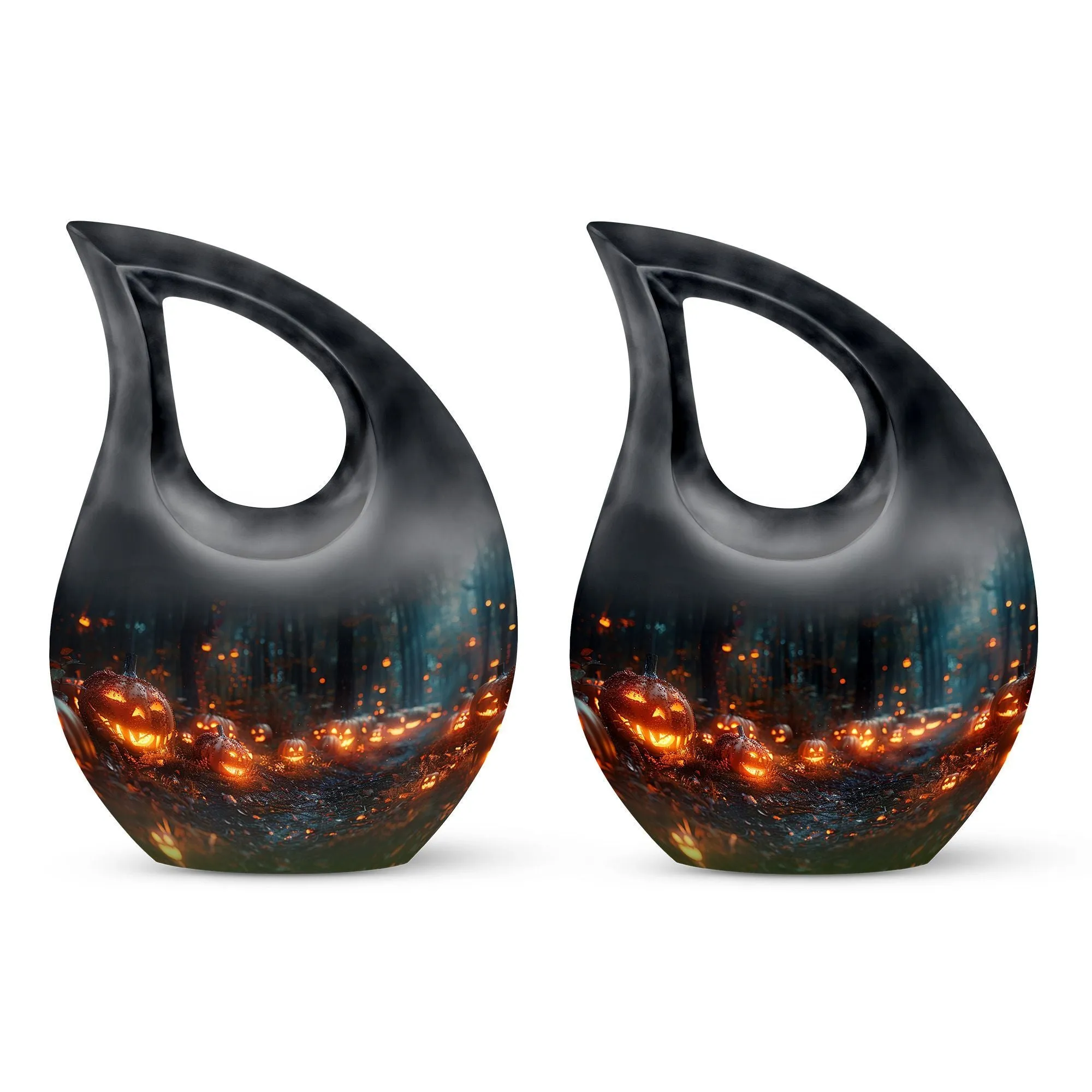 Autumn's Eerie Glow - Large Memorial Urn for Ashes