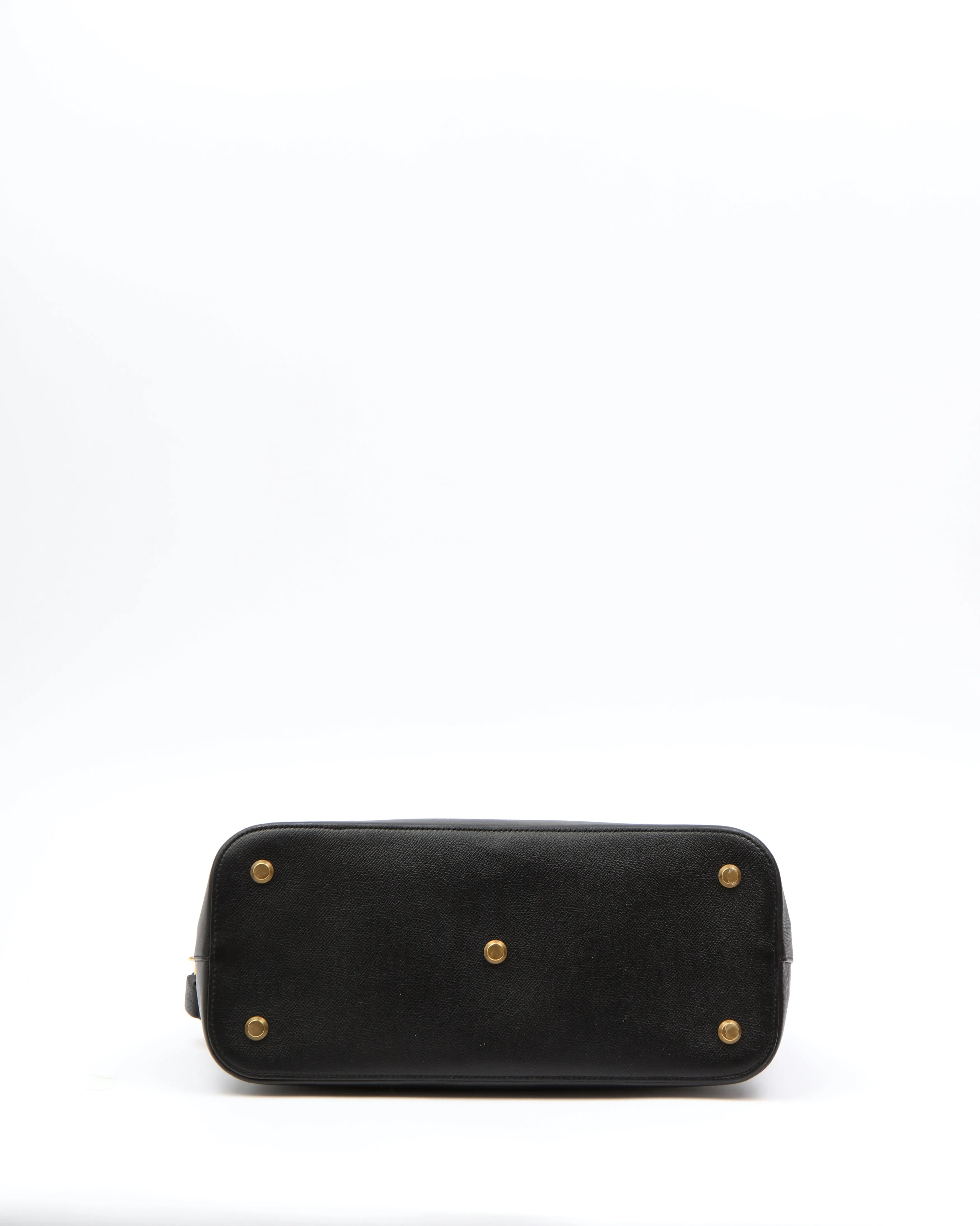Balenciaga Black Grain Calfskin Ville Medium Top Handle Bag