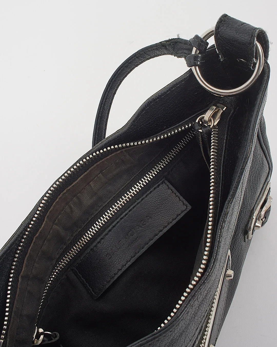 Balenciaga Black Metallic Edge Hip Crossbody Bag