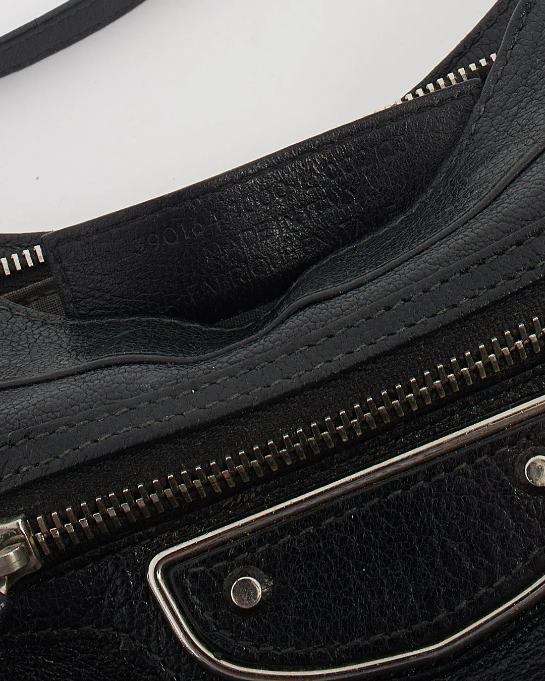 Balenciaga Black Metallic Edge Hip Crossbody Bag