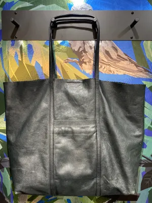 Banana Republic Black Leather Tote