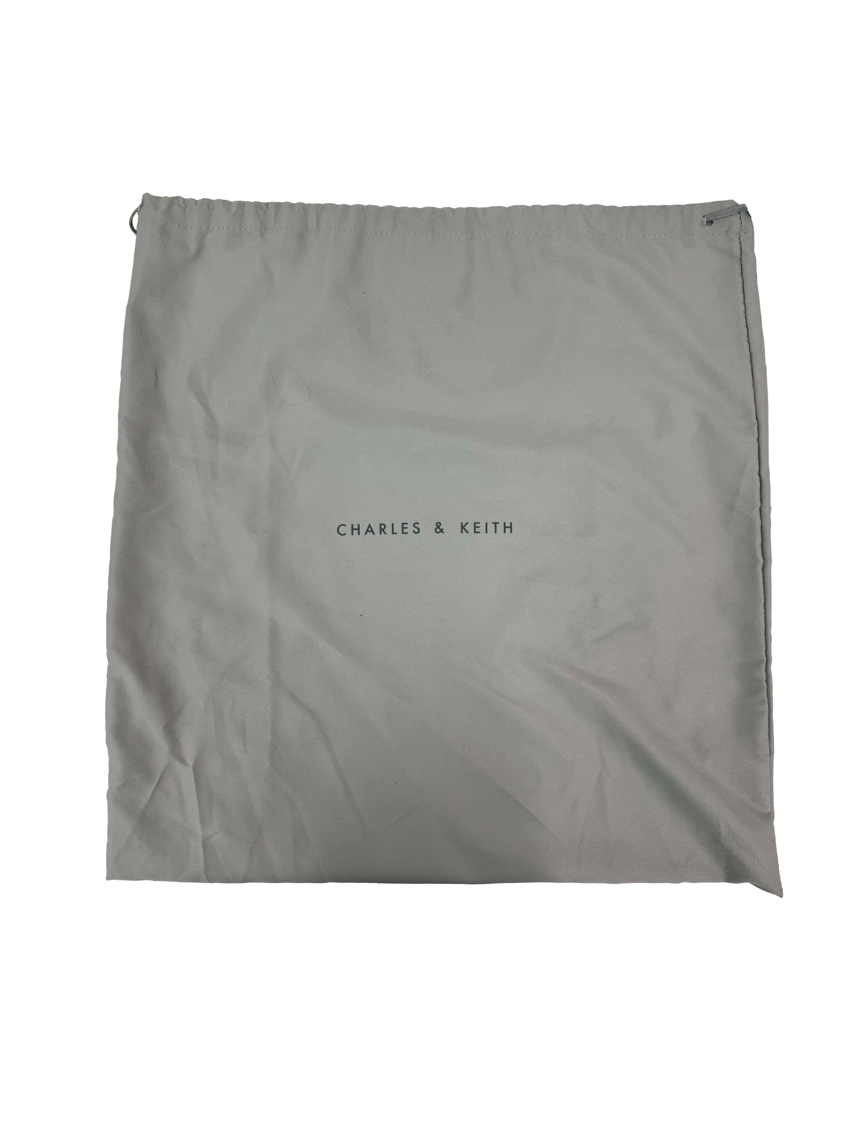 Beige Canvas Shoulder Bag
