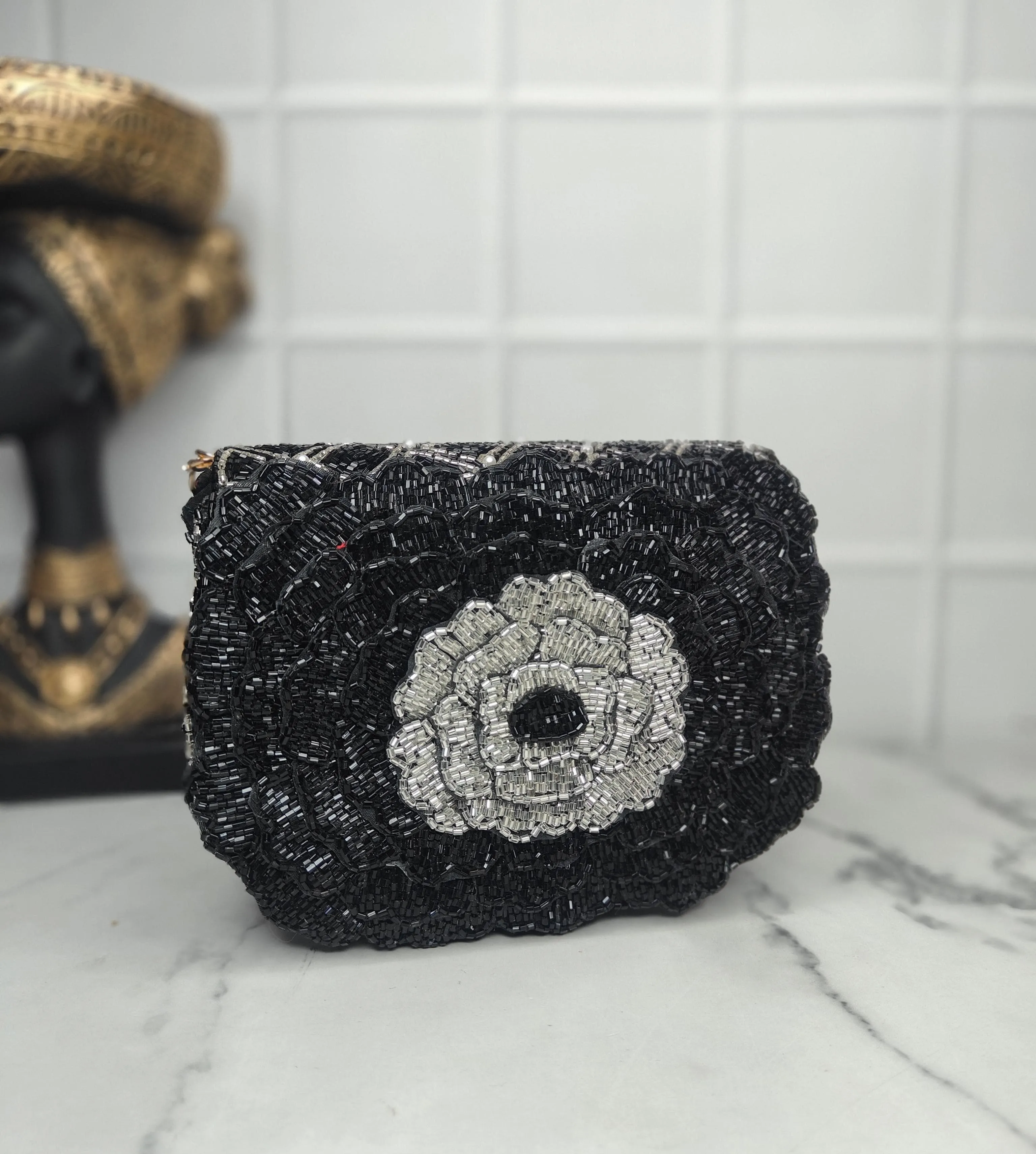 Black Flap Bag