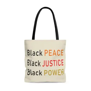 BLACK PEACE Tote