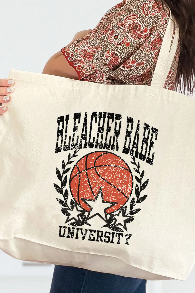 Bleacher Babe University Canvas Jumbo Tote