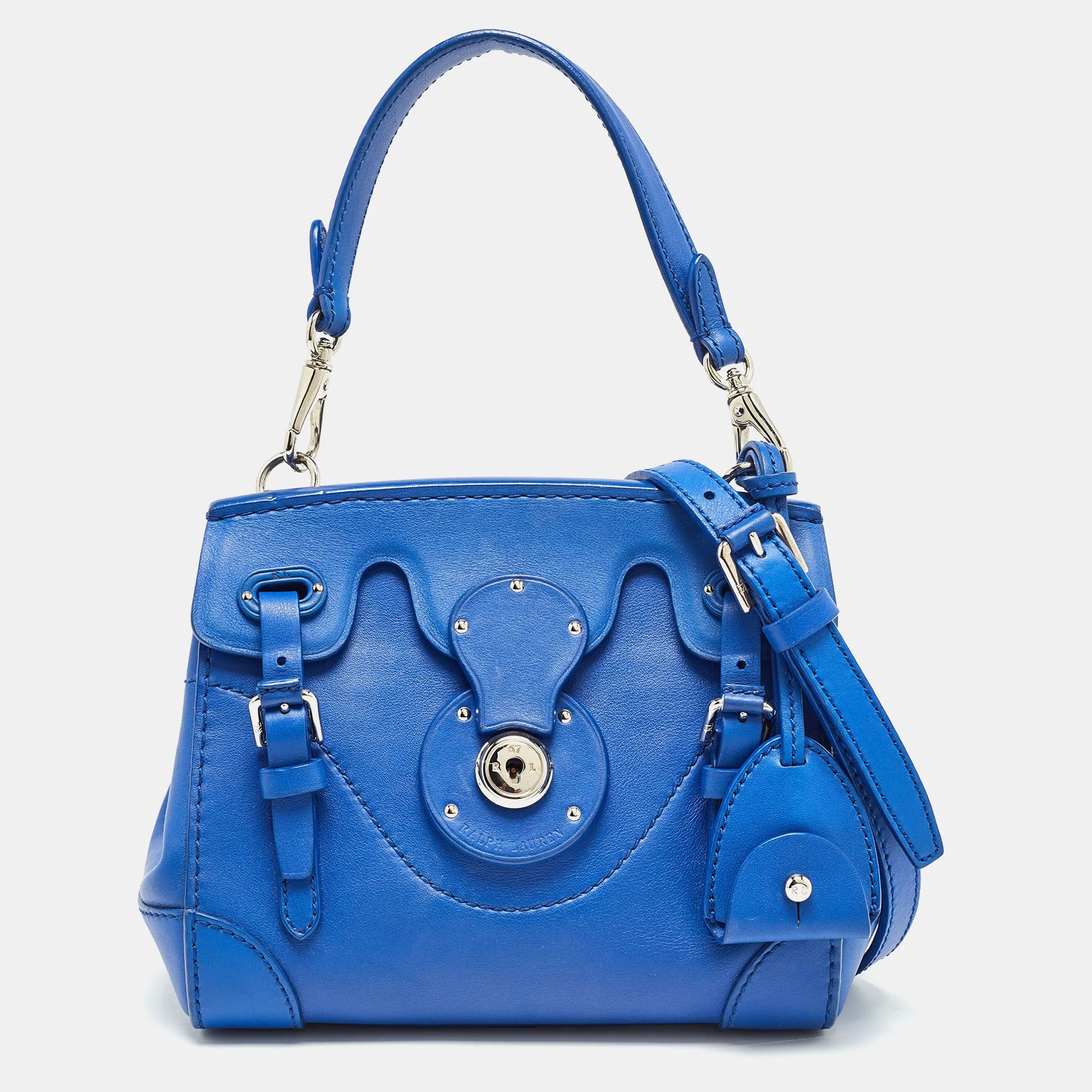 Blue Leather Mini Ricky Tote