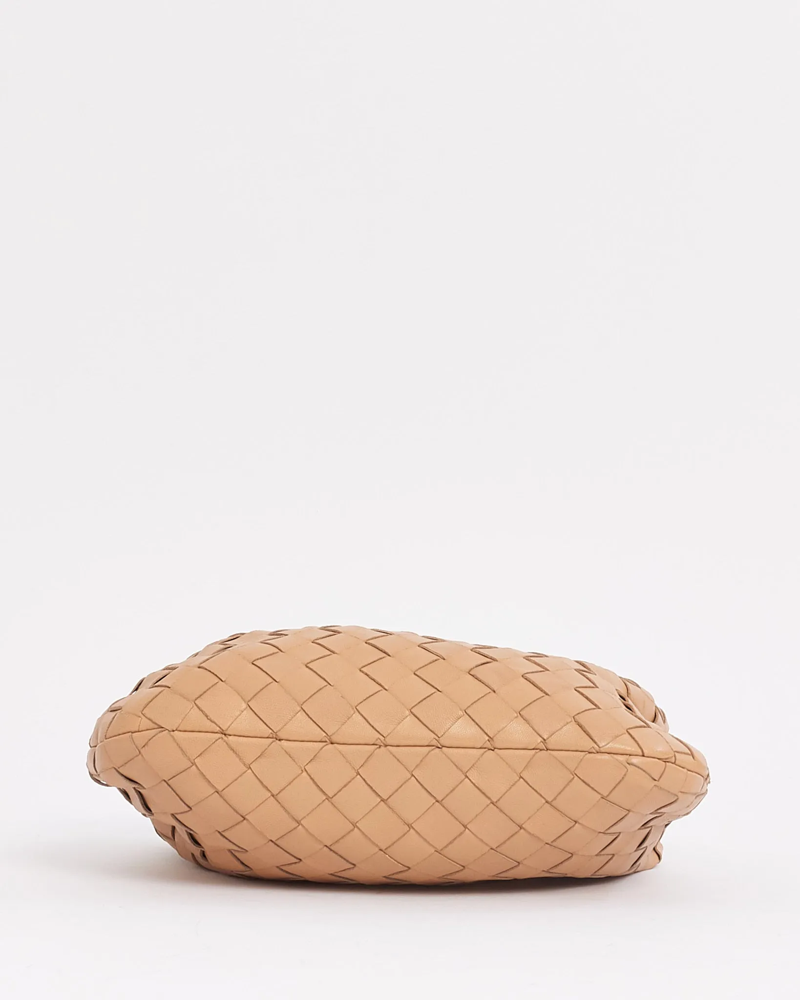 Bottega Veneta Beige Almond Intrecciato Leather Mini Jodie Bag