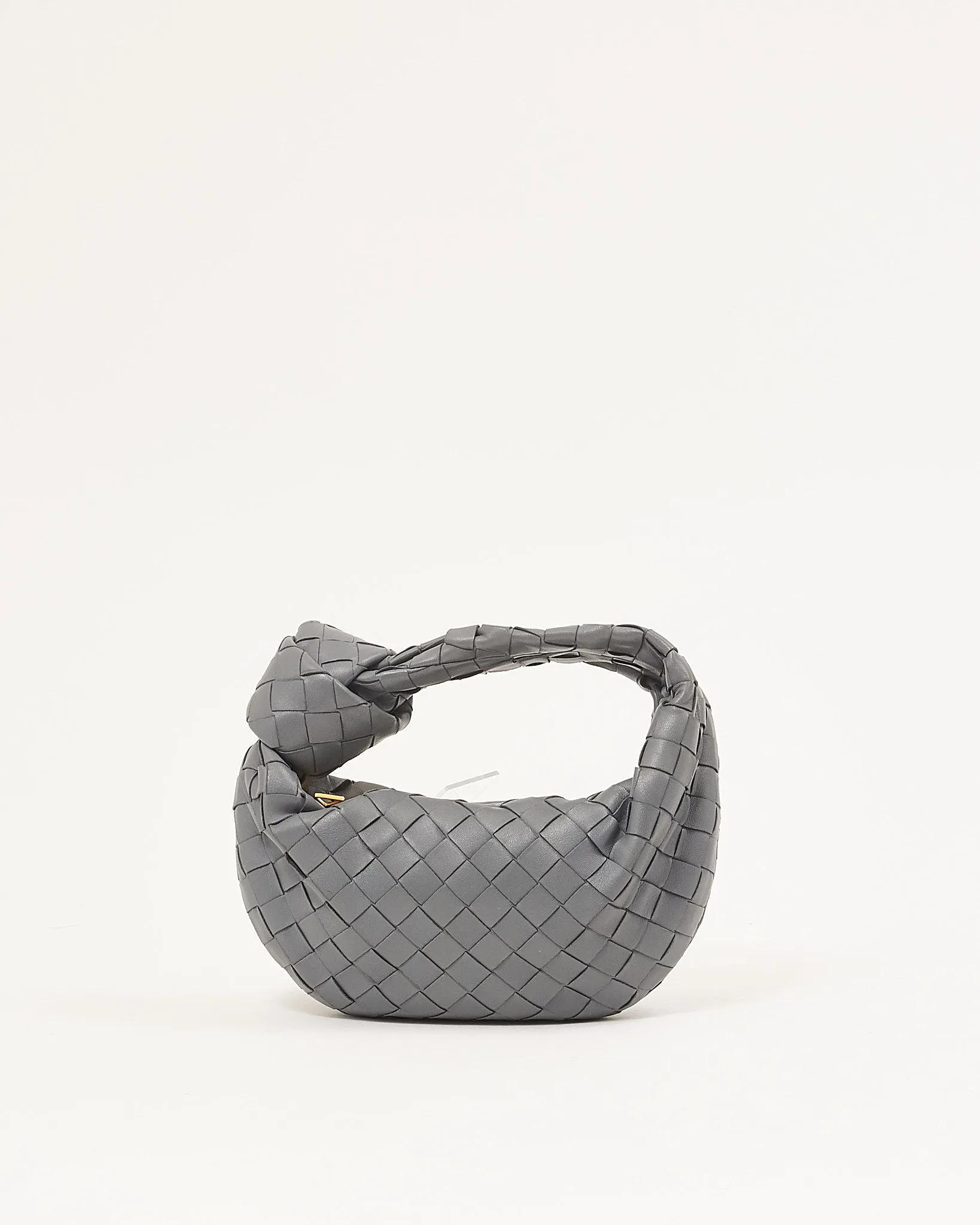 Bottega Veneta Grey Thunder Intrecciato Leather Mini Jodie Bag