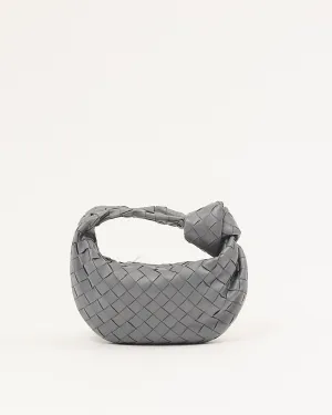 Bottega Veneta Grey Thunder Intrecciato Leather Mini Jodie Bag