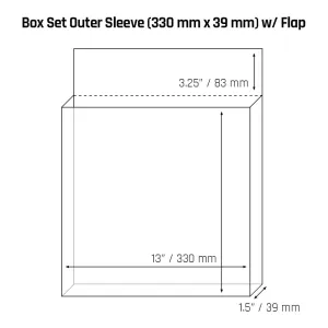 Box Set Outer Sleeve (330 mm x 39 mm) - 3mil