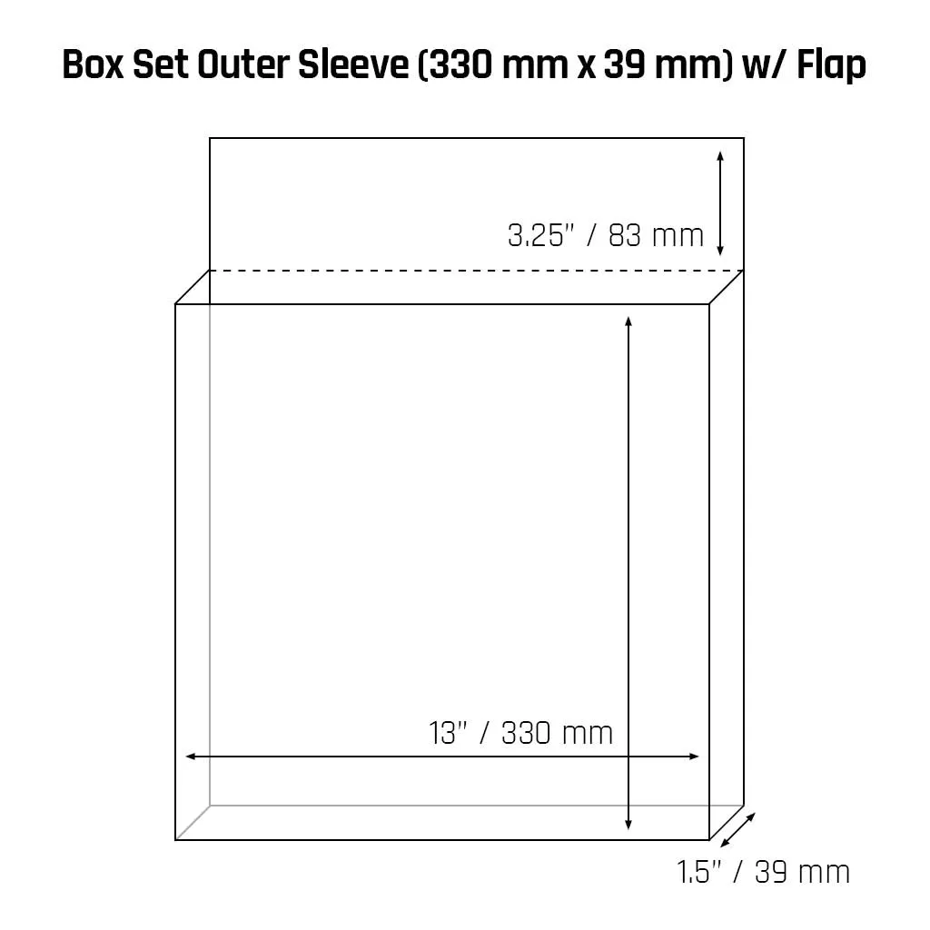 Box Set Outer Sleeve (330 mm x 39 mm) - 3mil