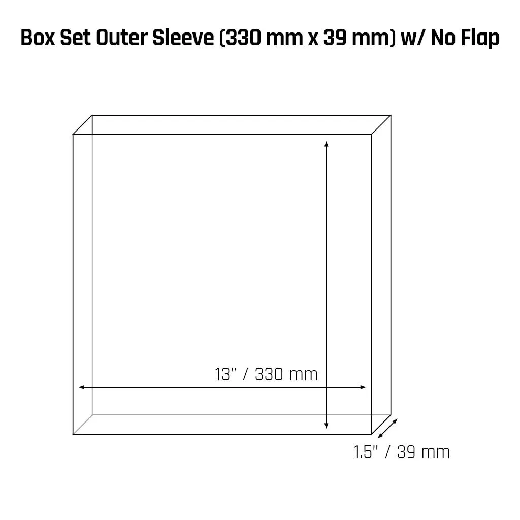 Box Set Outer Sleeve (330 mm x 39 mm) - 3mil