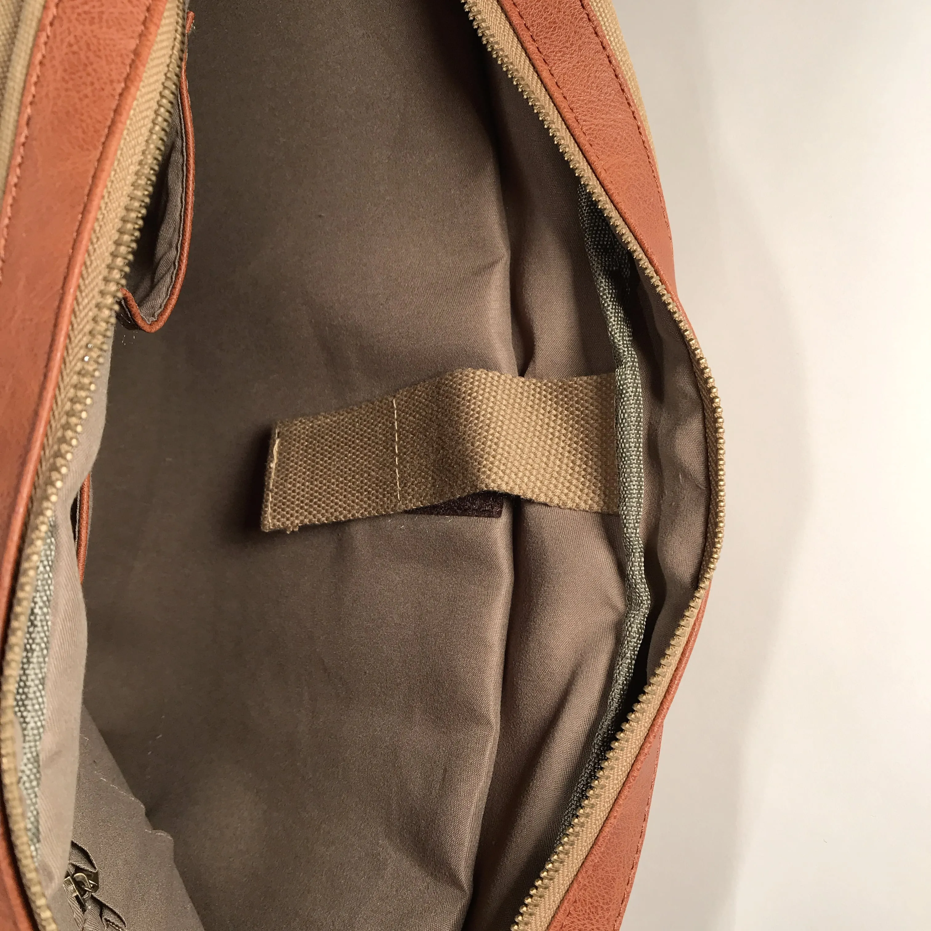 Briefcase - Washed Camel Canvas