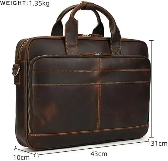 Brown Leather Executive Briefcase