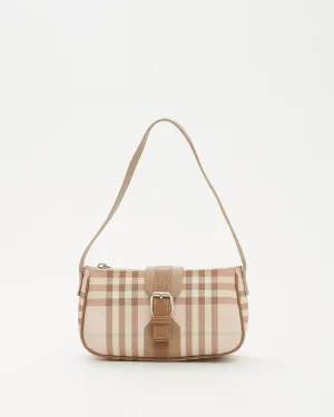 Burberry Pink Nova Check Shoulder Bag