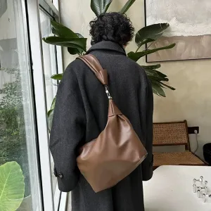 Casual Leather Crossbody Bag