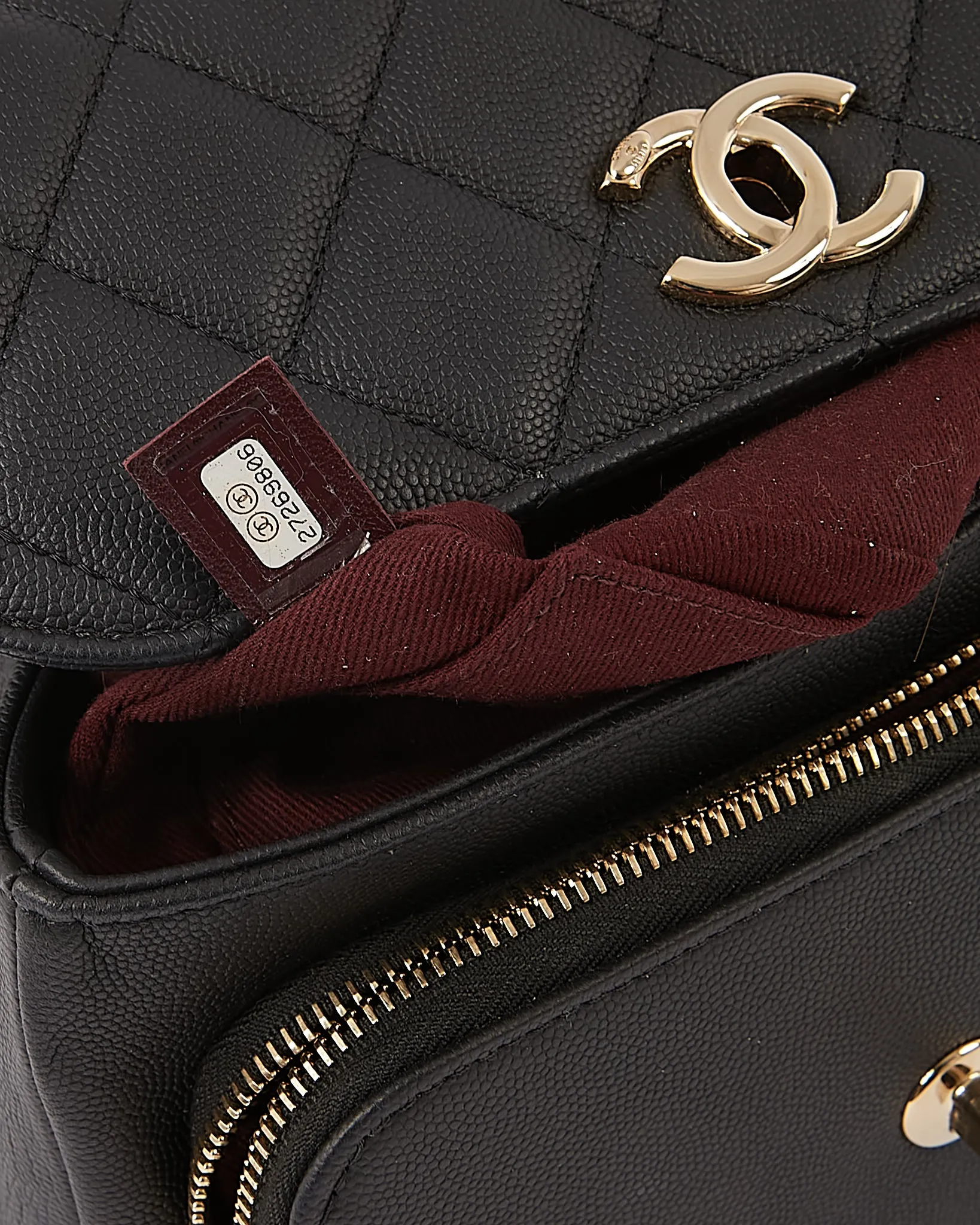 Chanel Black Caviar Medium Business Affinity Flap Bag