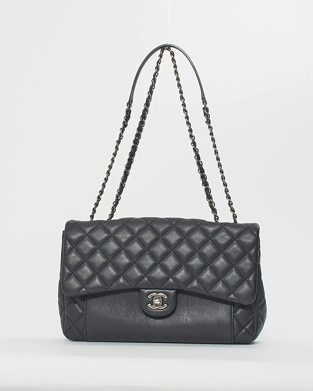 Chanel Black Lambskin Flap Bag SHW