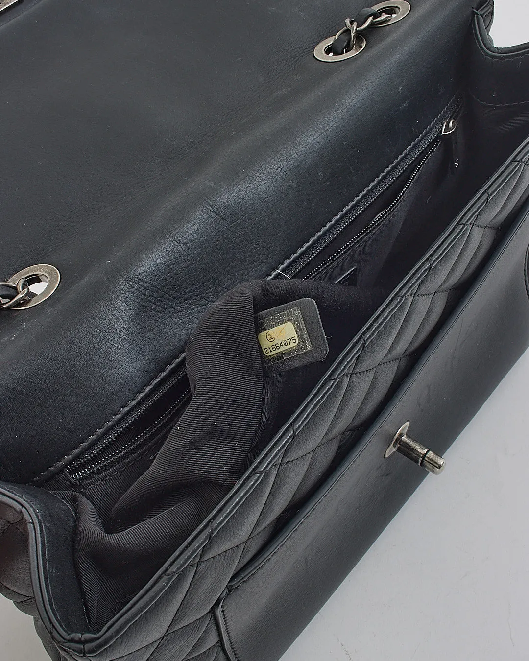 Chanel Black Lambskin Flap Bag SHW