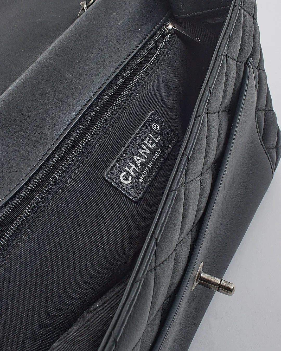Chanel Black Lambskin Flap Bag SHW