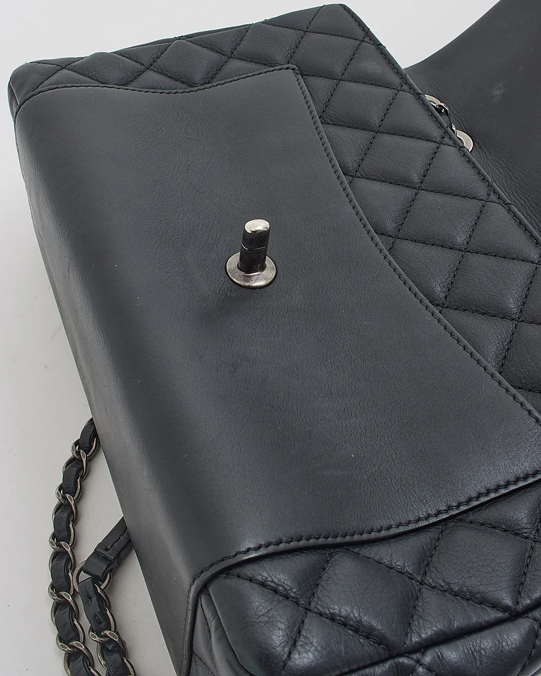 Chanel Black Lambskin Flap Bag SHW