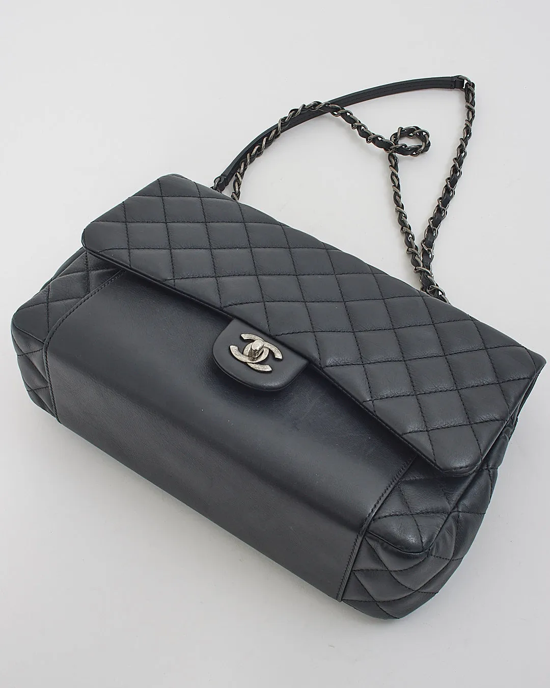 Chanel Black Lambskin Flap Bag SHW