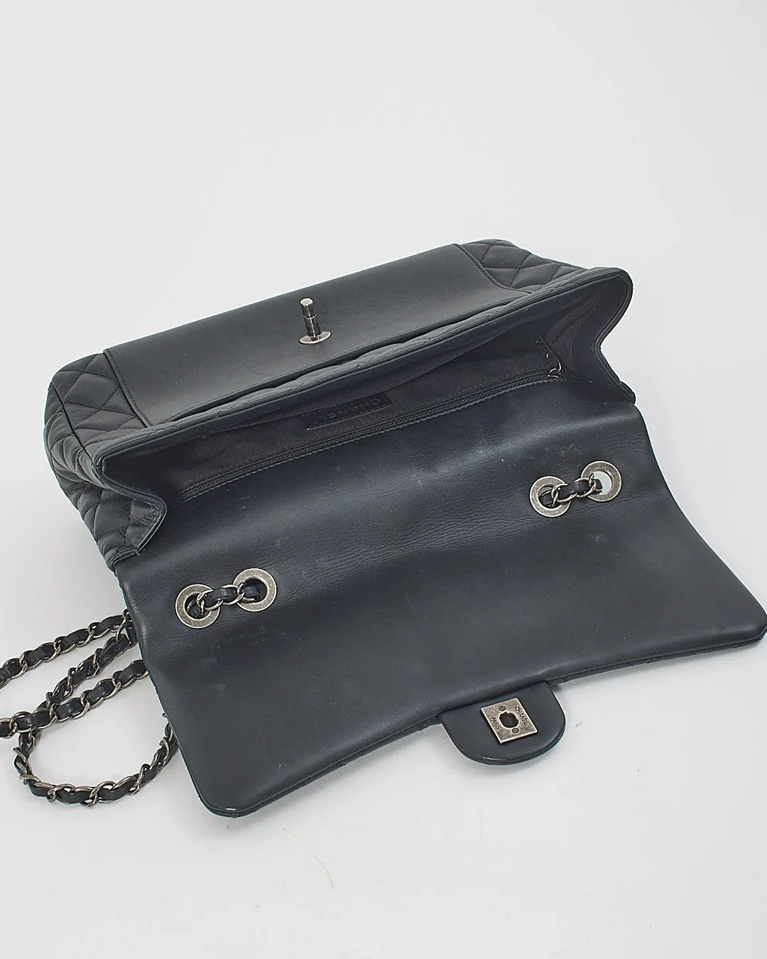 Chanel Black Lambskin Flap Bag SHW