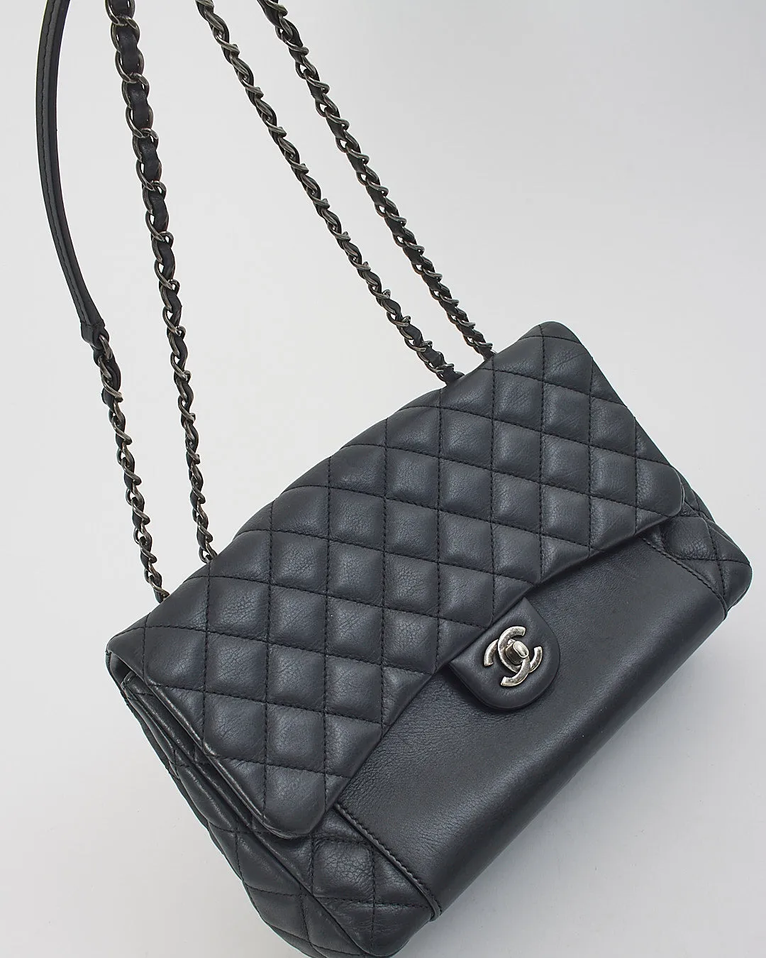Chanel Black Lambskin Flap Bag SHW