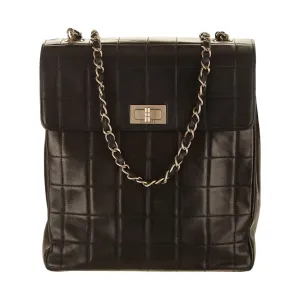 Chanel Black Square Quilted Chain Shoulder Bag