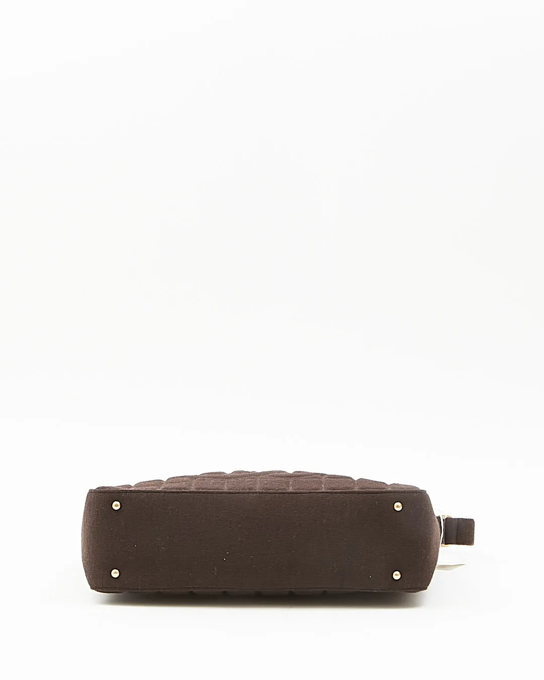Chanel Brown Wool Chocolate Bar Shoulder Bag