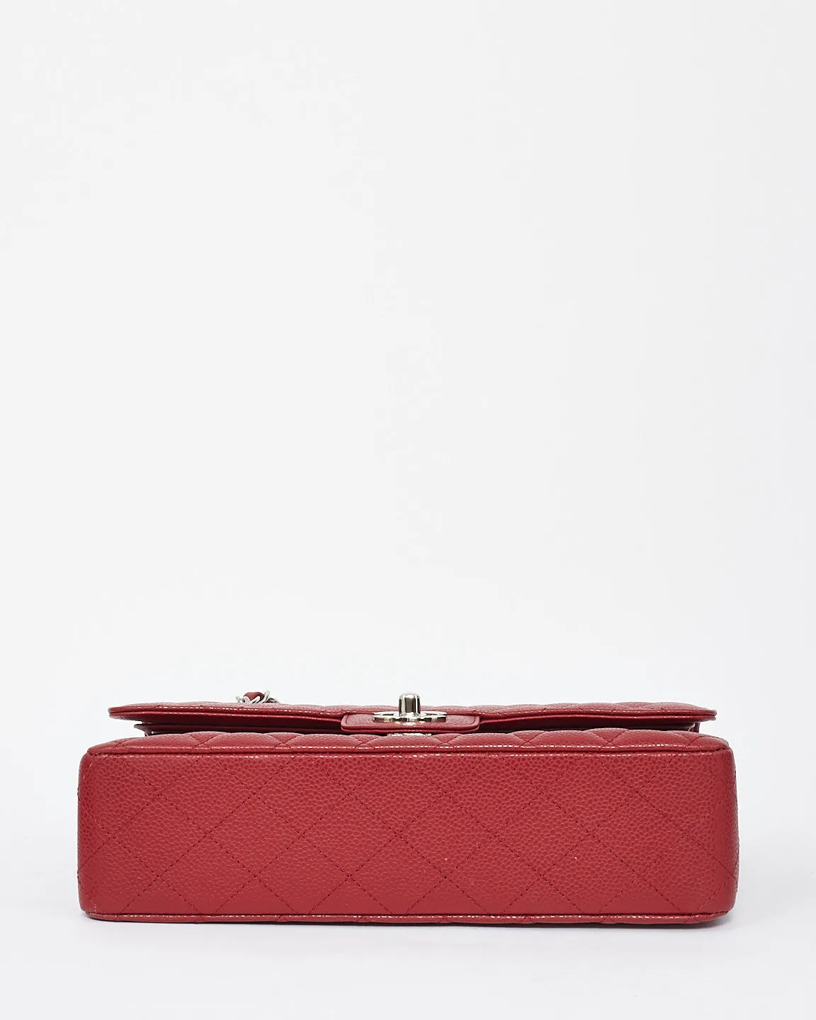 Chanel Burgundy Red Caviar Leather Medium Classic Flap with SHW