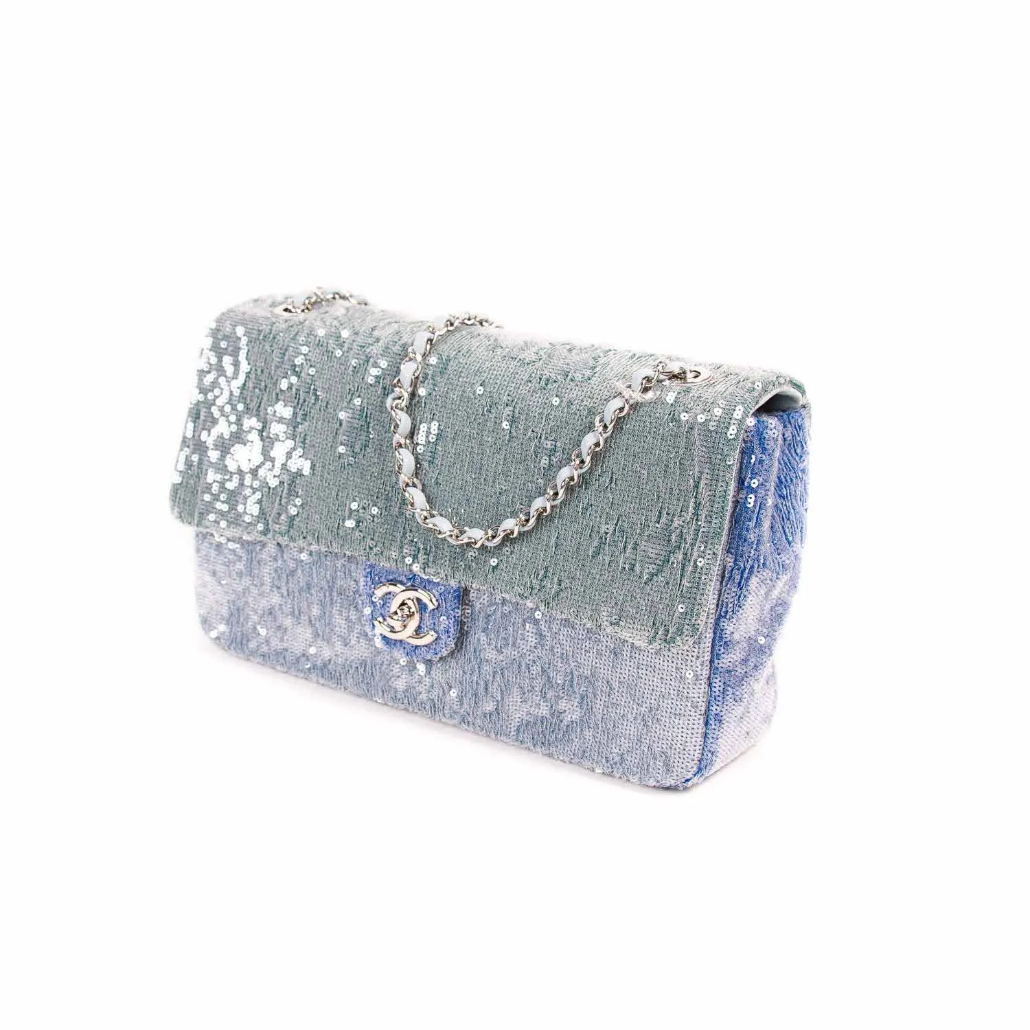 Chanel Medium Waterfall Sequin Flap Bag