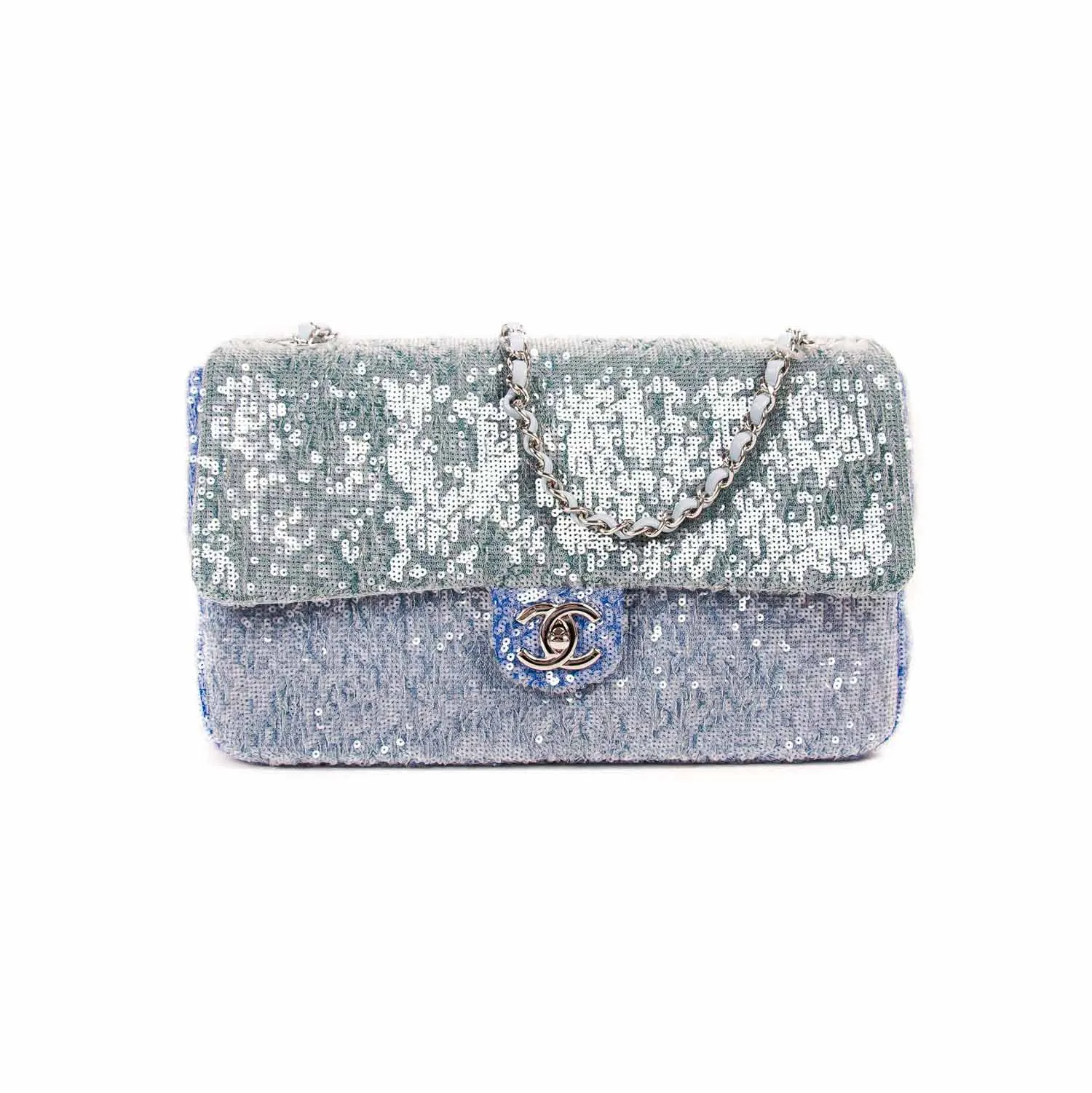 Chanel Medium Waterfall Sequin Flap Bag