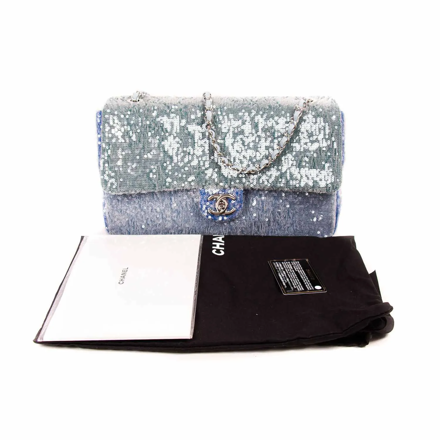 Chanel Medium Waterfall Sequin Flap Bag