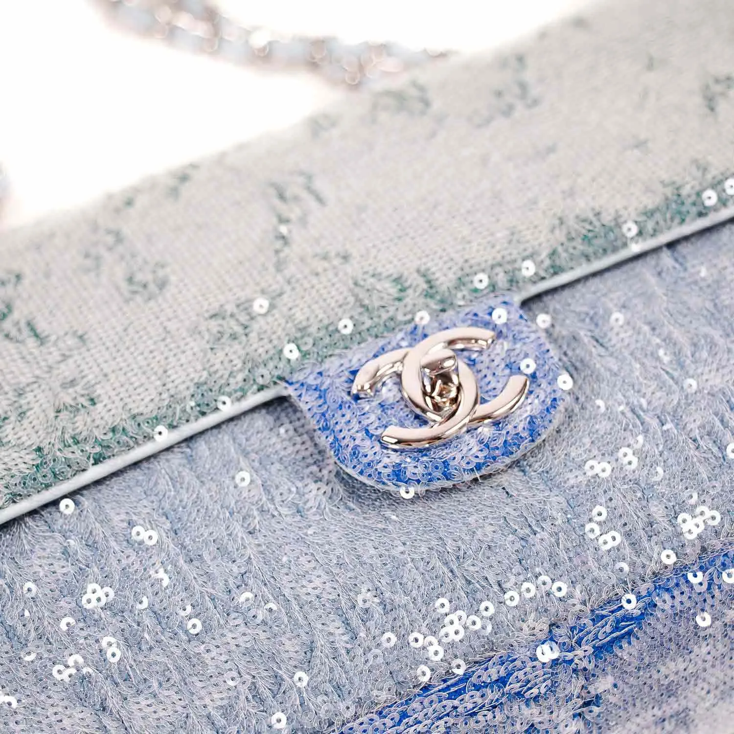 Chanel Medium Waterfall Sequin Flap Bag