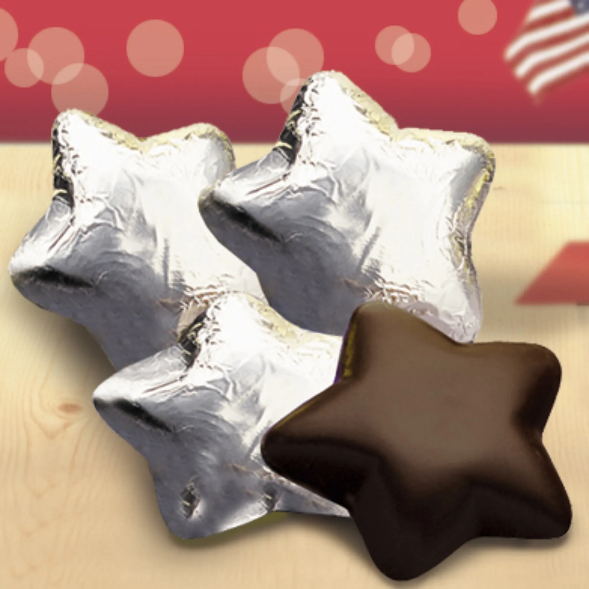 Chocolate Stars in Foil (Bag of 34) - #403230