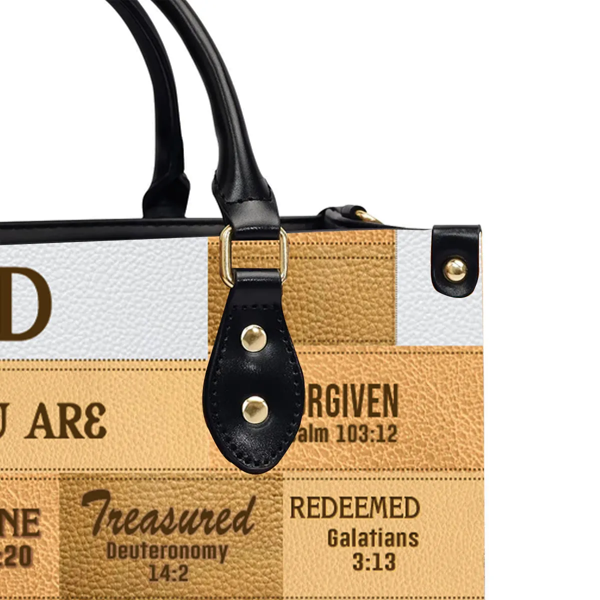 Christianartbag Handbags, God Says I Am Leather Handbag Beige, Personalized Bags, Gifts for Women, Christmas Gift, CABLTB01240923.