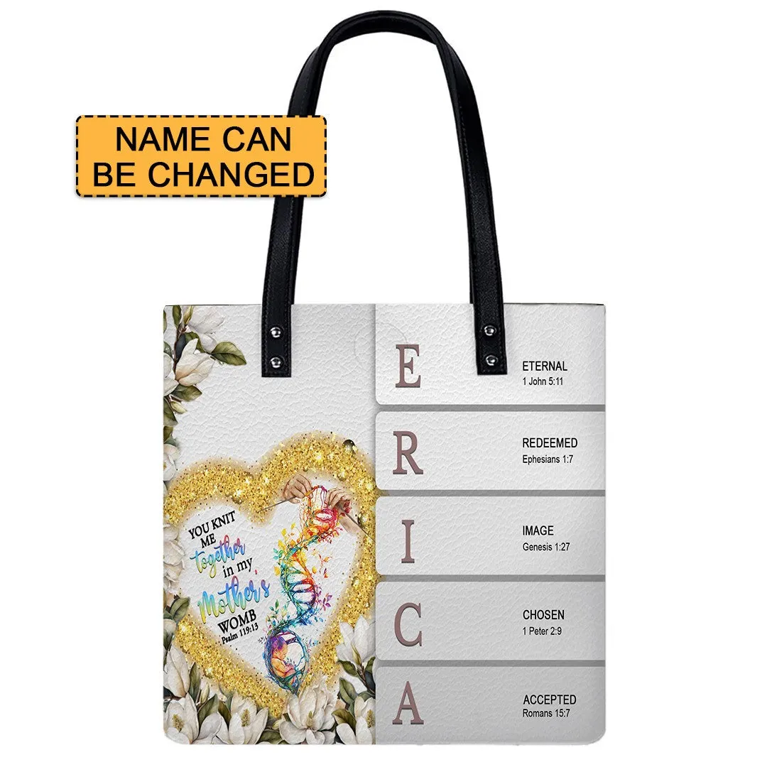 CHRISTIANARTBAG Handbags, Personalized Leather Handbags - Custom Name and Image – Uncover the sacred meaning of your name - Gifts for Women, CABLTB01020425