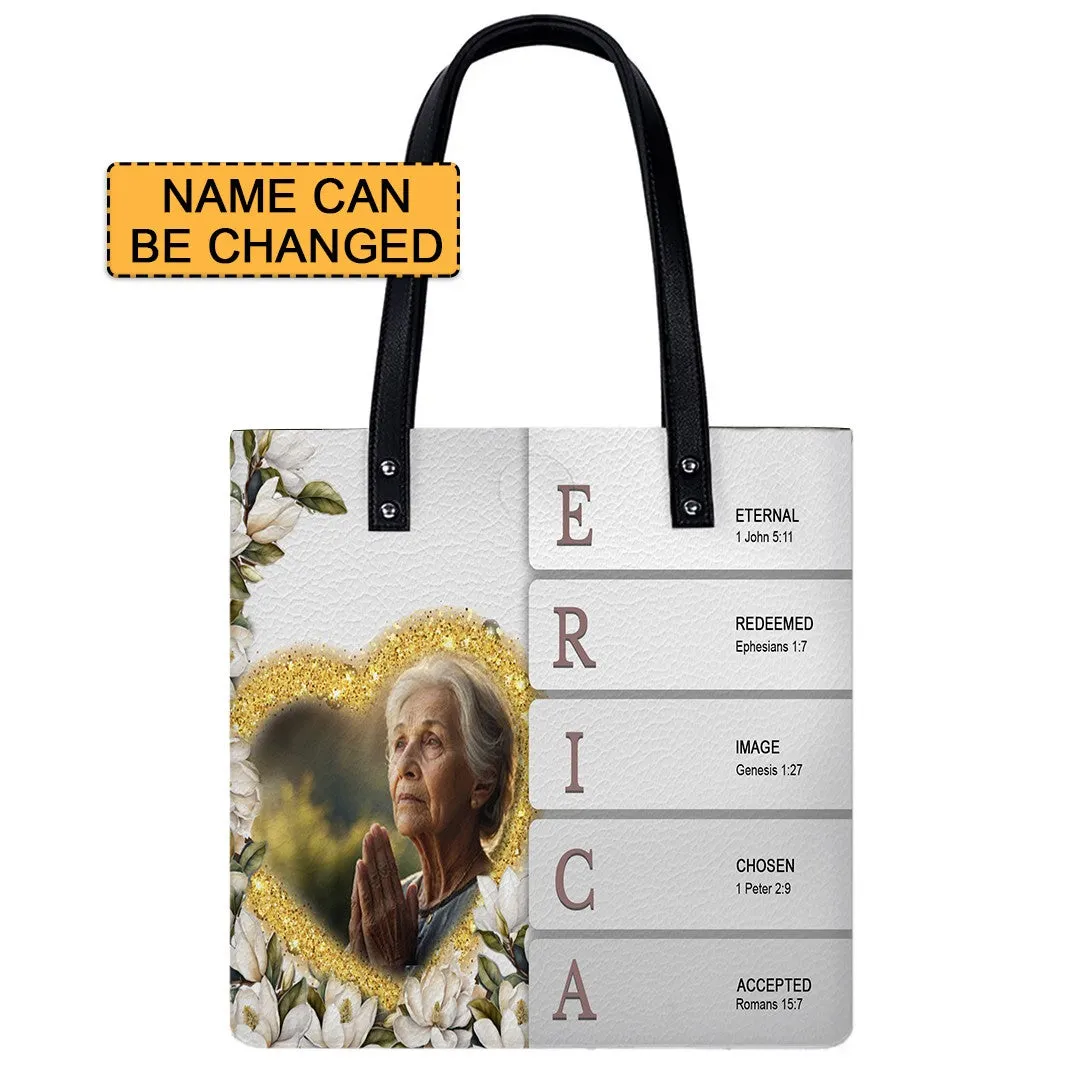 CHRISTIANARTBAG Handbags, Personalized Leather Handbags - Custom Name and Image – Uncover the sacred meaning of your name - Gifts for Women, CABLTB01020425
